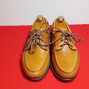 Allen Edmonds Tan Leather Boat Shoes